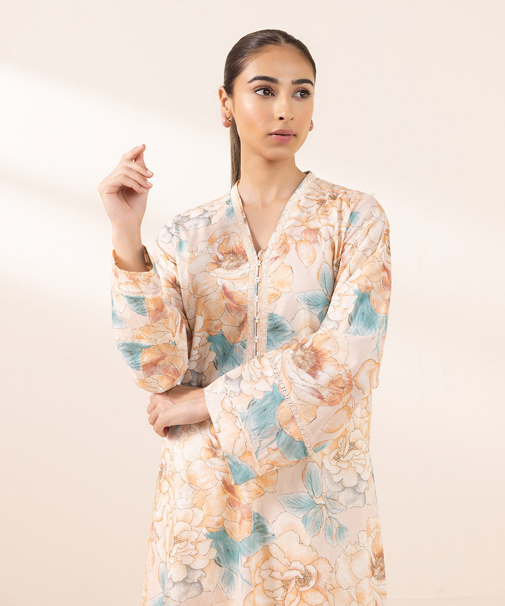 Women's Pret Lawn Printed Multi Straight Shirt