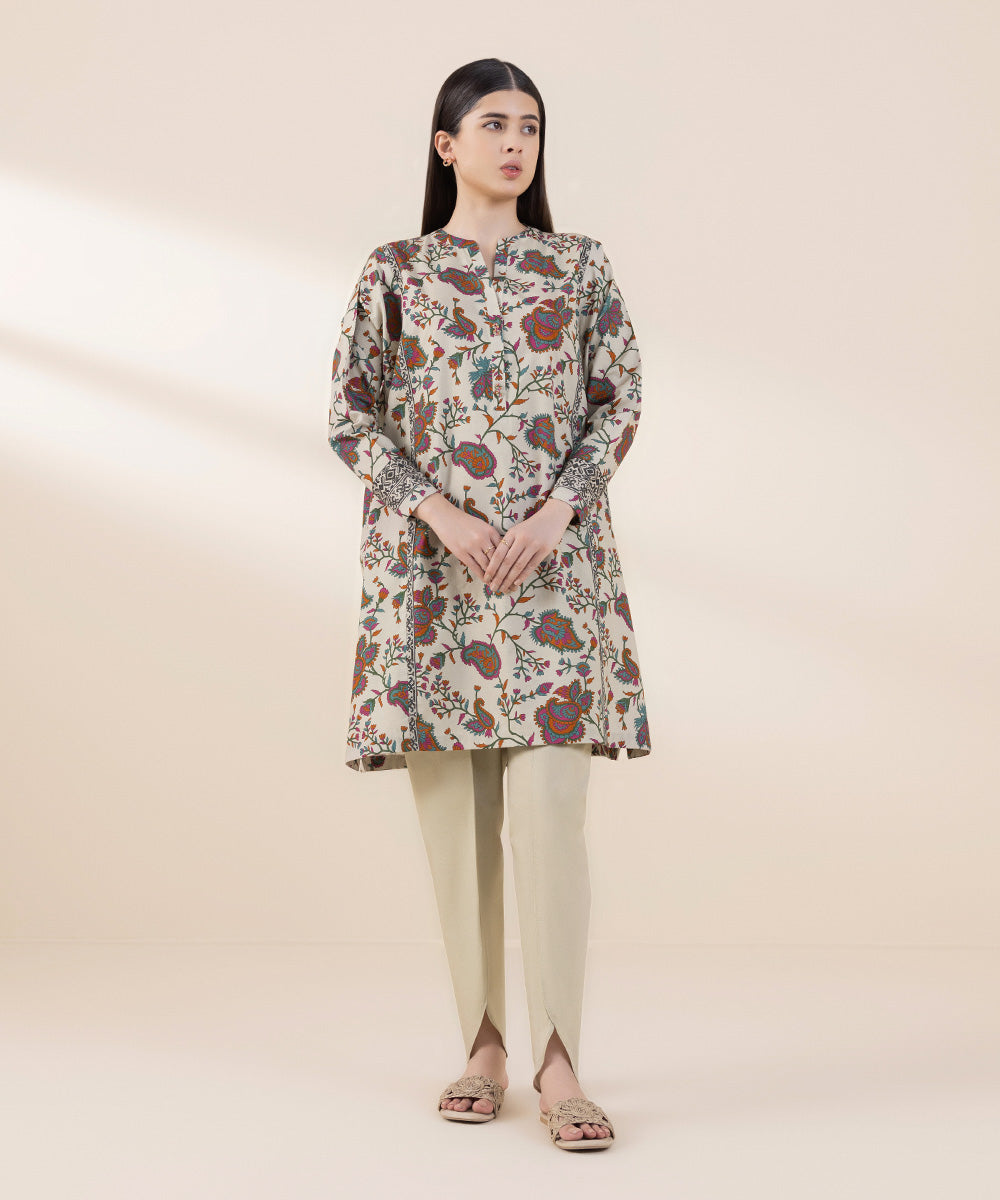 Women's Lawn Printed Multi Unstitched Shirt