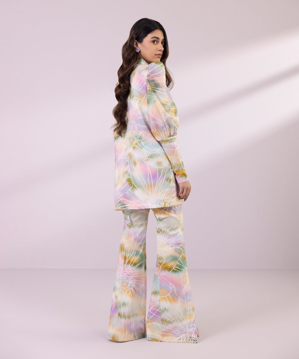 Women's Unstitched Lawn Printed Multi  2 Piece Suit