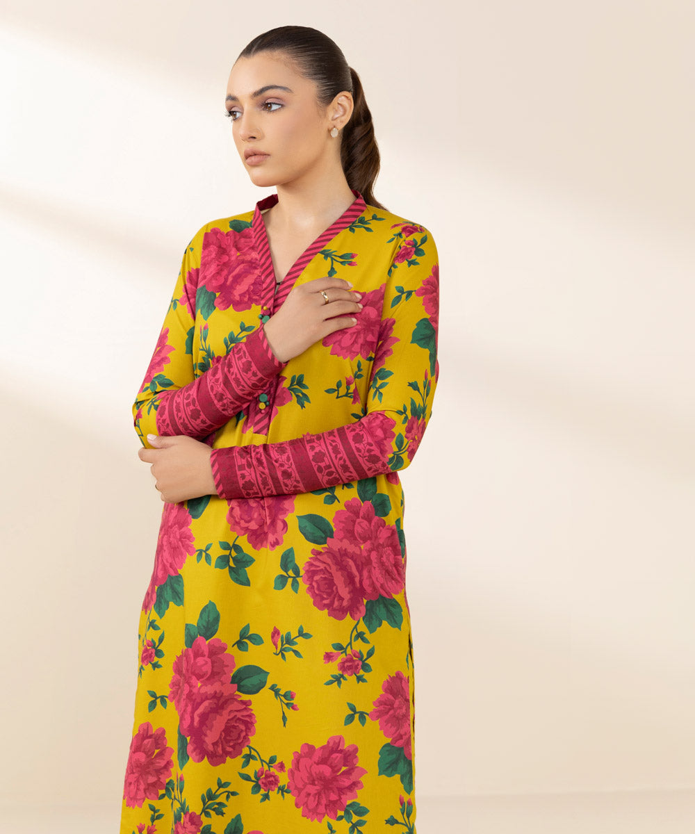 2 Piece - Printed Cotton Viscose Suit