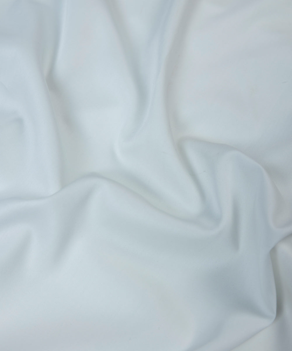 Men's Unstitched Luxury Satin Fabric Off White 2PC Suit