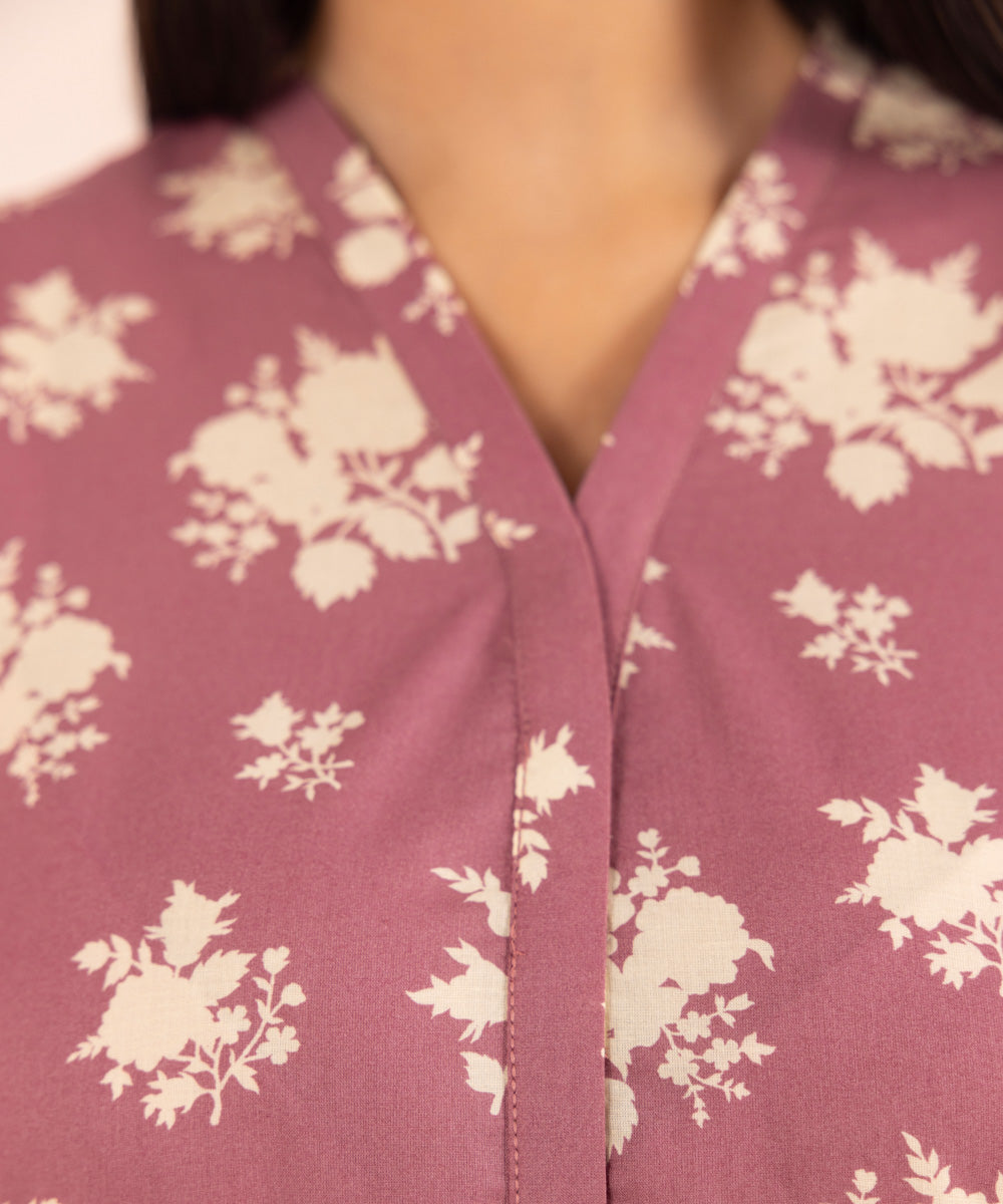 Women's Pret Lawn Purple Printed A-Line Shirt