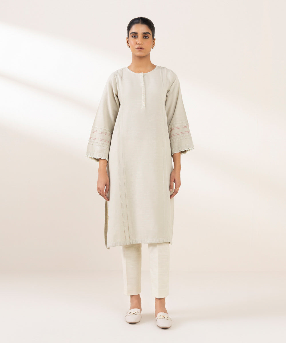 Solid Light Khaddar Shirt