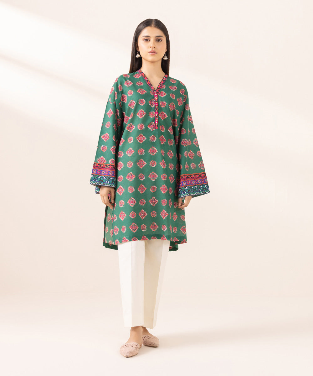 Women's Pret Lawn Printed Multi Boxy Shirt