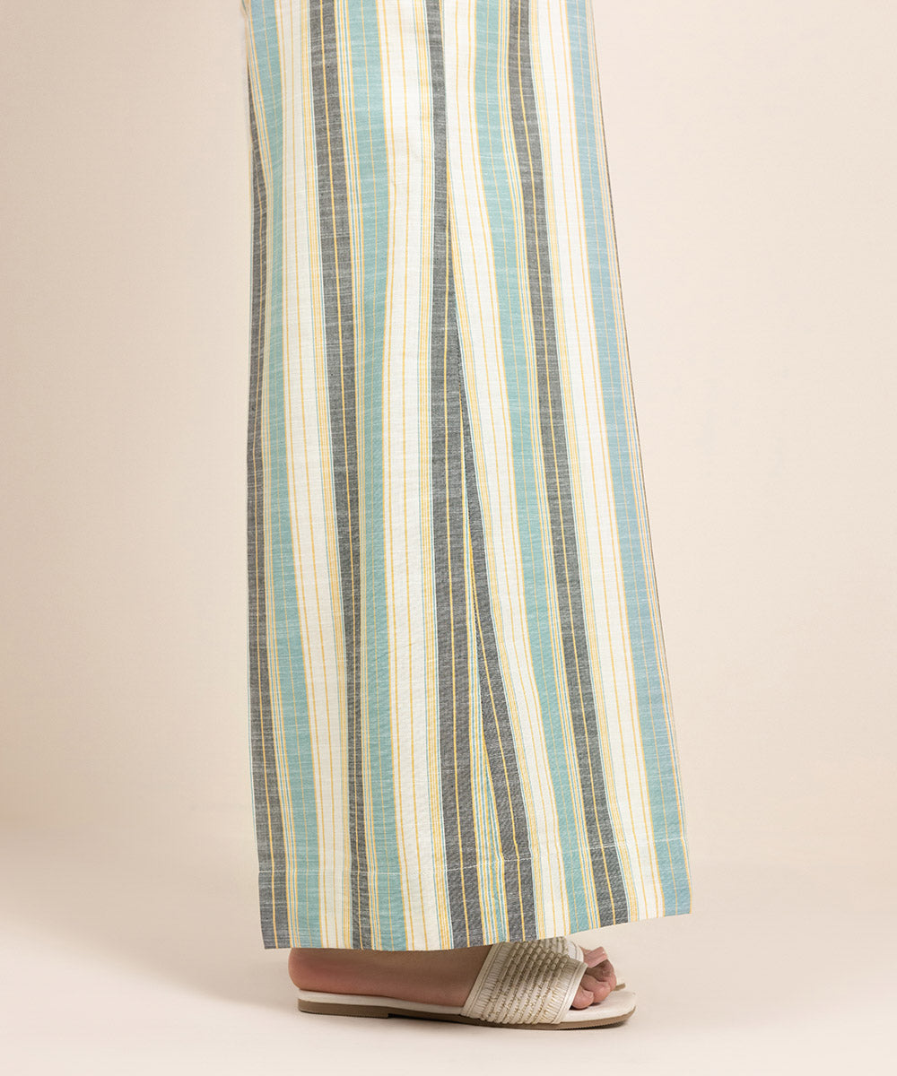 Women's Pret Yarn Dyed Cotton Solid Multi Culottes