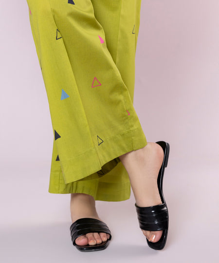 Women's Pret Lawn Printed Green Culottes