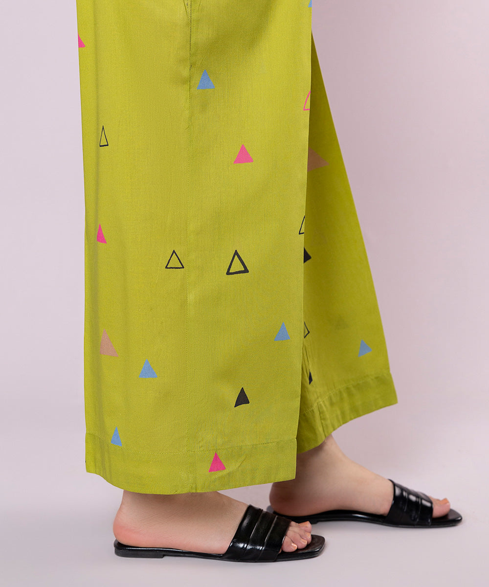 Women's Pret Lawn Printed Green Culottes