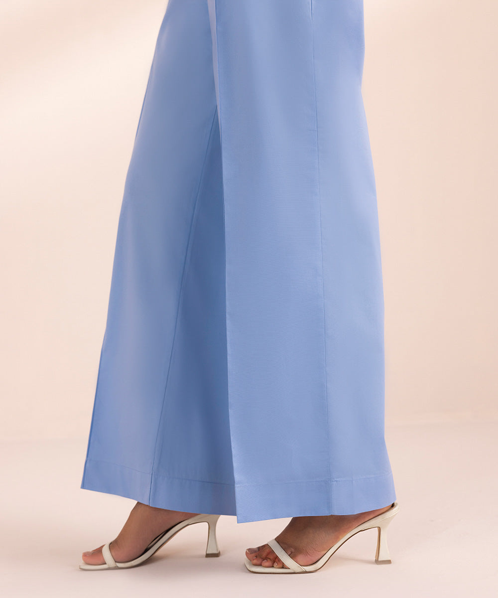 Women's Pret Cambric Blue Printed Culottes