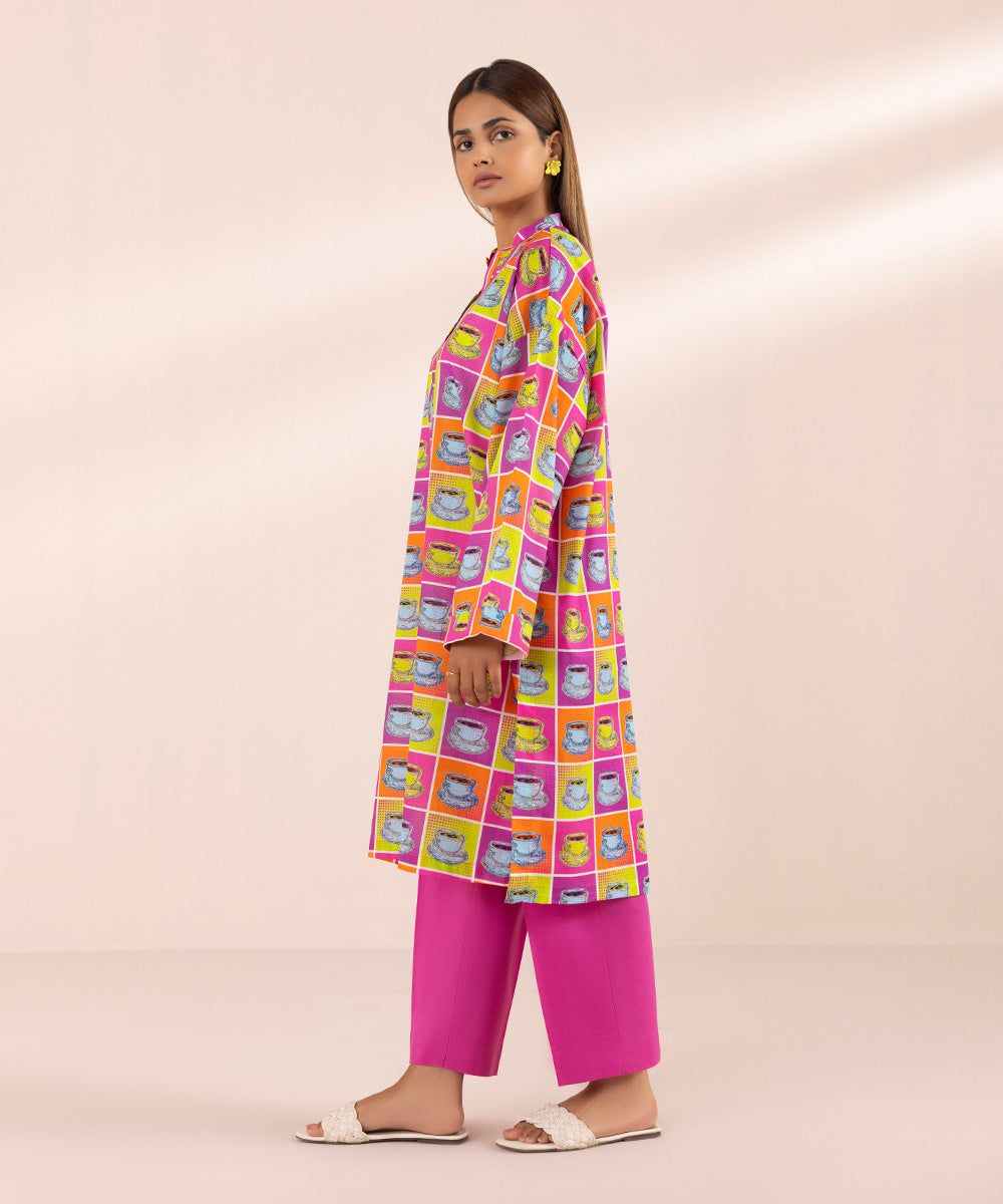 Women's Pret Lawn Multi Printed Boxy Shirt