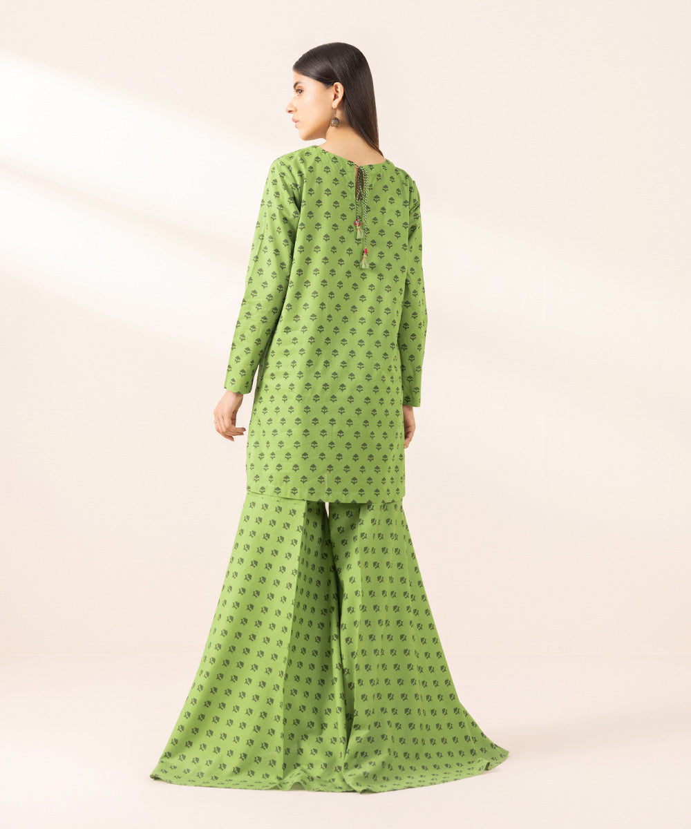 Women's Pret Lawn Printed Green A-Line Shirt