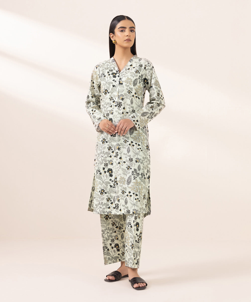 Women's Pret Cambric Printed Multi A-Line Shirt