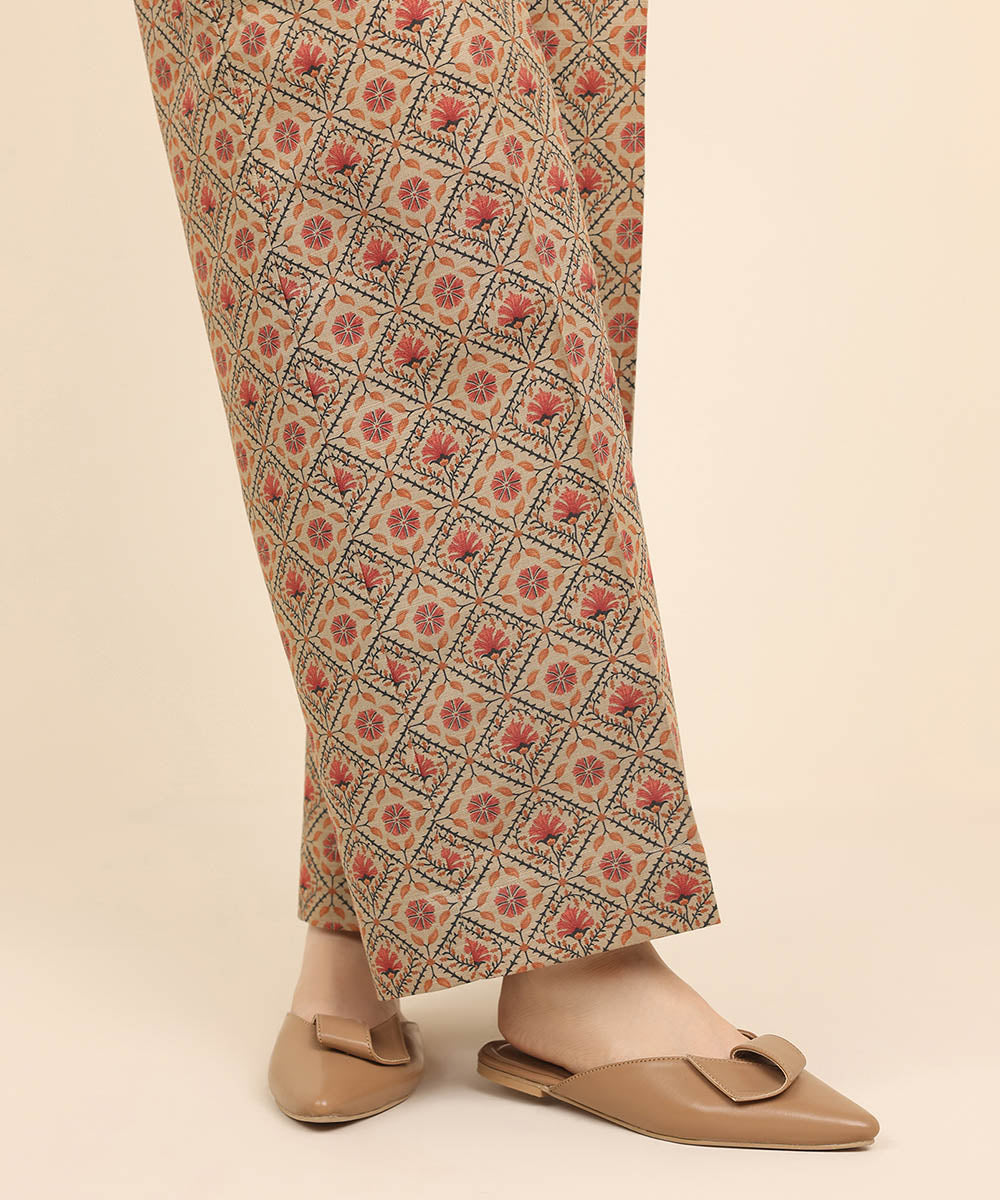 Women's Pret Khaddar Multi Printed Culottes