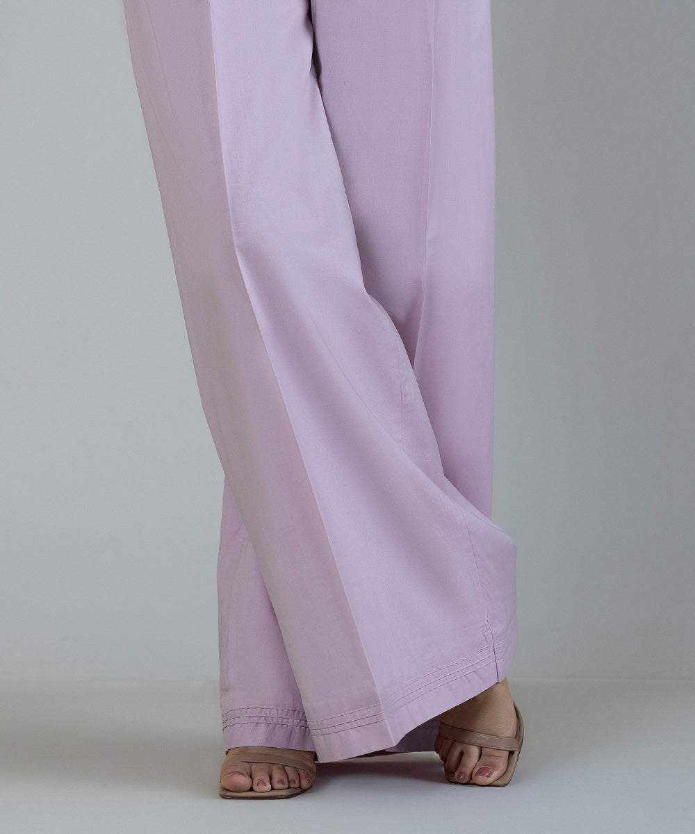 Women's Pret Cambric Purple Dyed Culottes