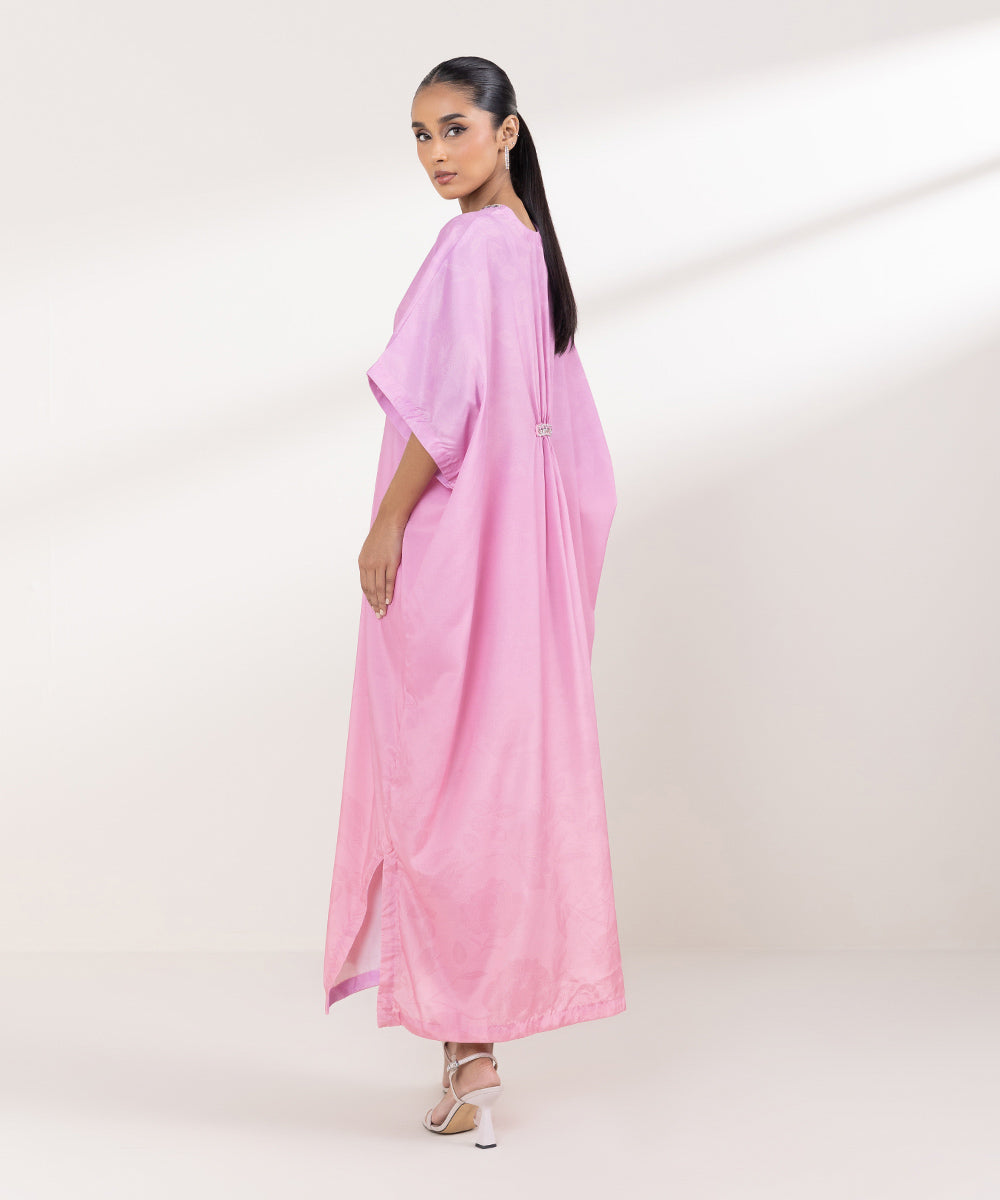 Women's Pret Blended Grip Pink Printed Kaftan