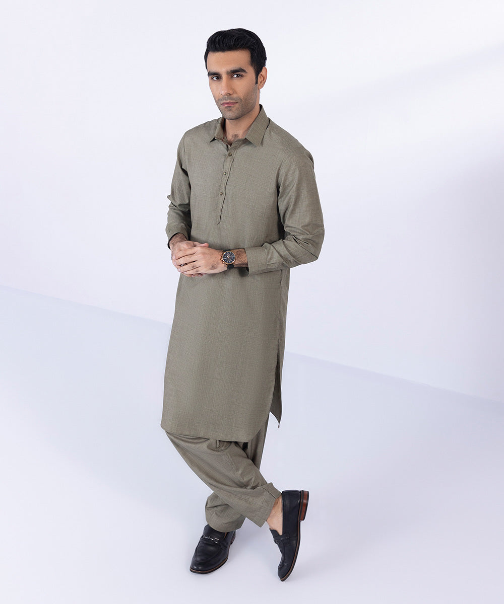 Off White,Black Colour Designer Kurta Pajama Jacket in Cotton,Dupion Silk  Fabric.