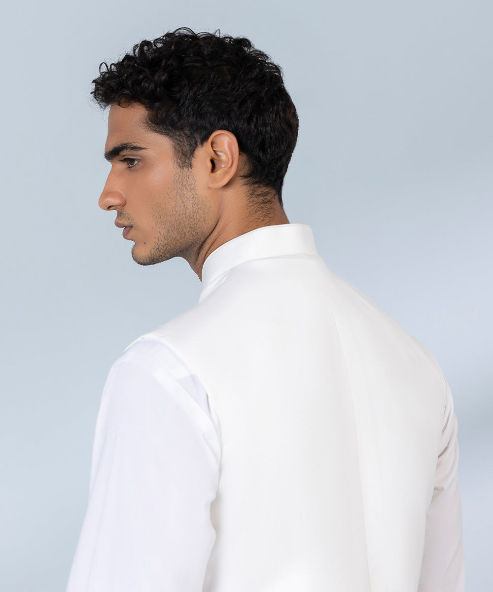 Men's White Waistcoat