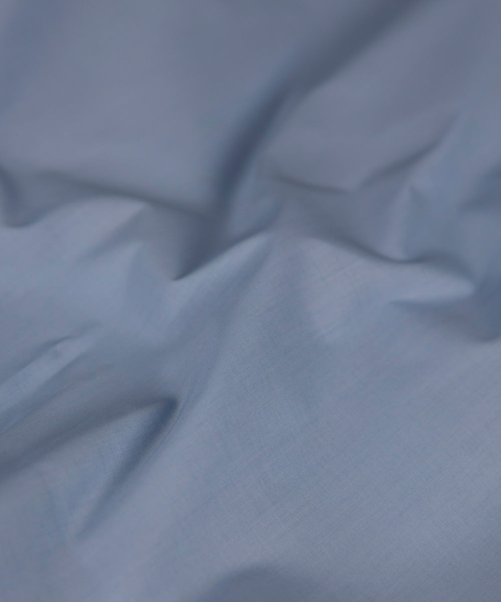 Men's Unstitched Fine Latha Blue Full Suit Fabric
