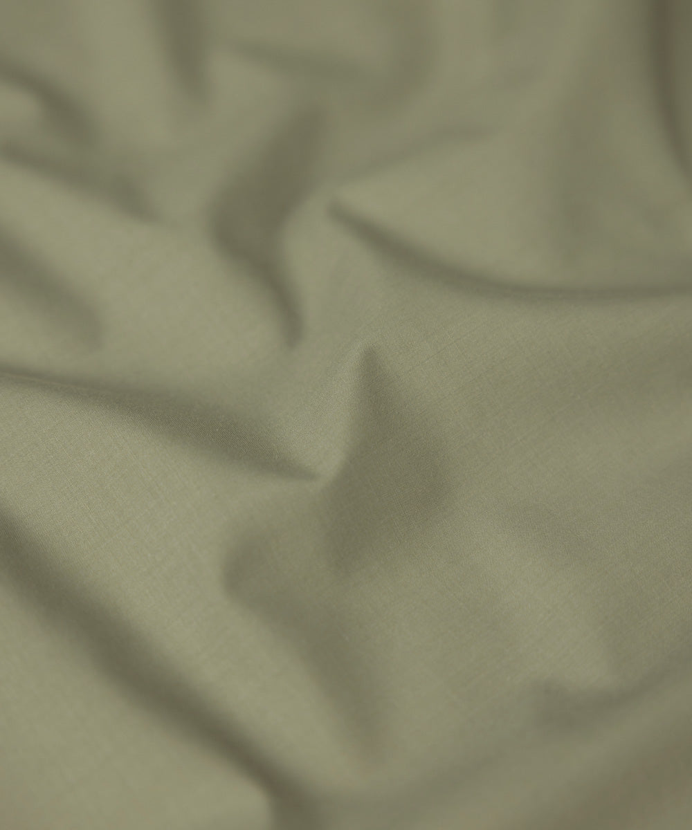 Men's Unstitched Premium Wash & Wear Olive Full Suit Fabric