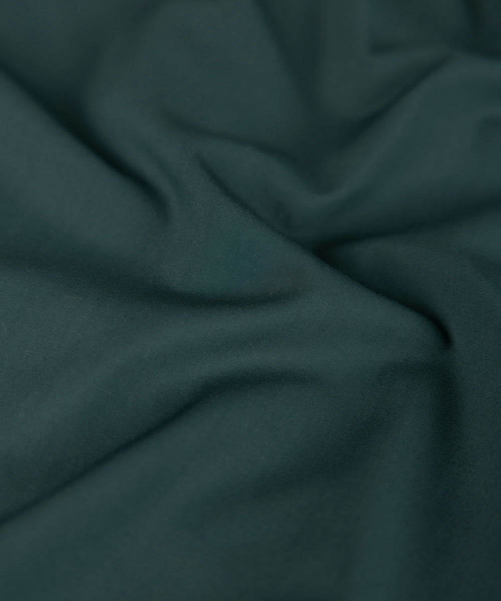 Men's Unstitched Premium Wash & Wear Dark Green Full Suit Fabric