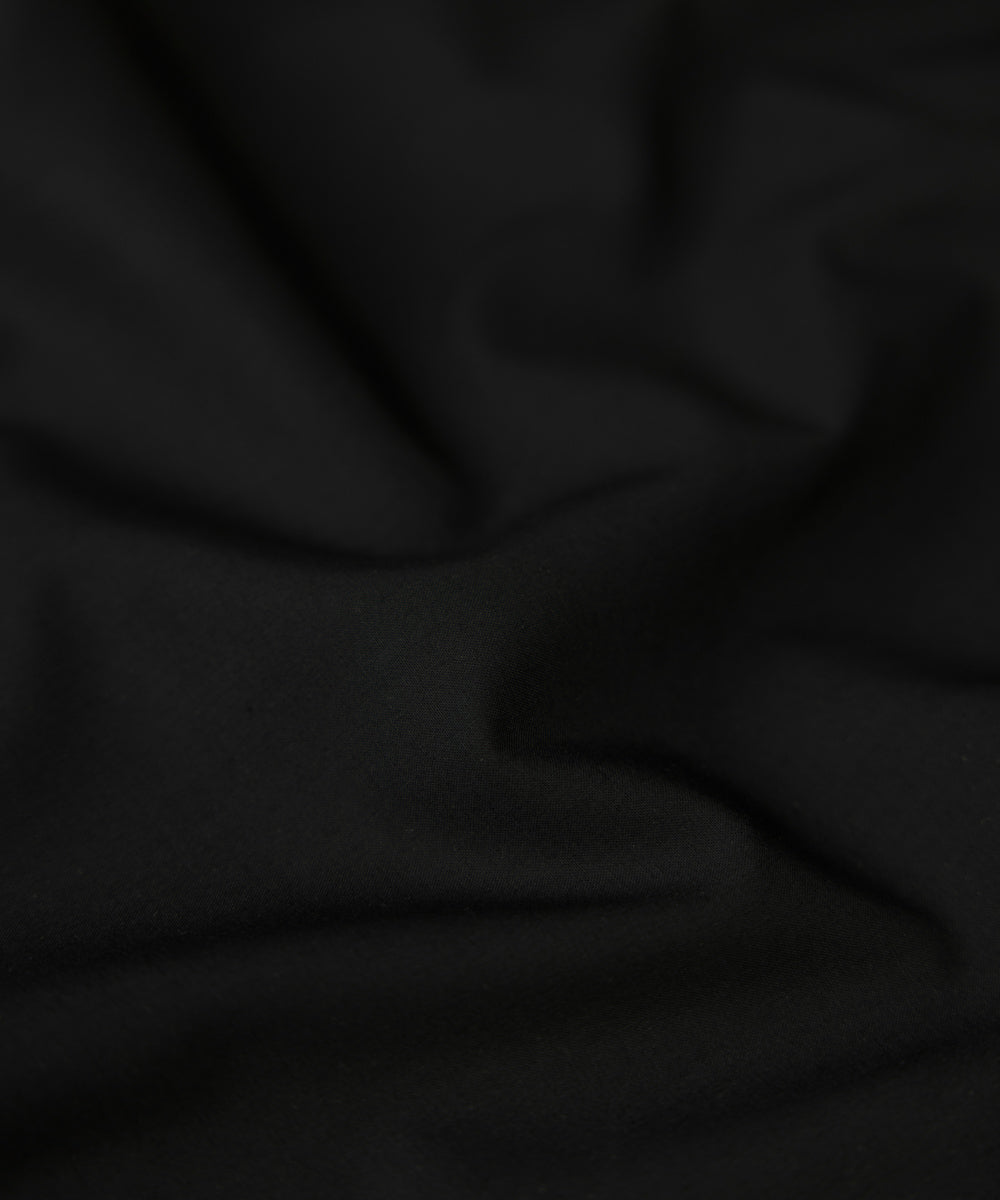 Men's Unstitched Premium Wash & Wear Black Full Suit Fabric