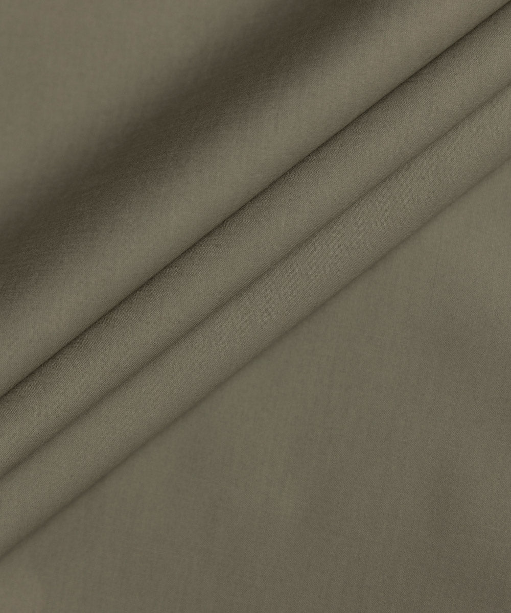 Men's Unstitched Fine Cotton Khaki Full Suit Fabric