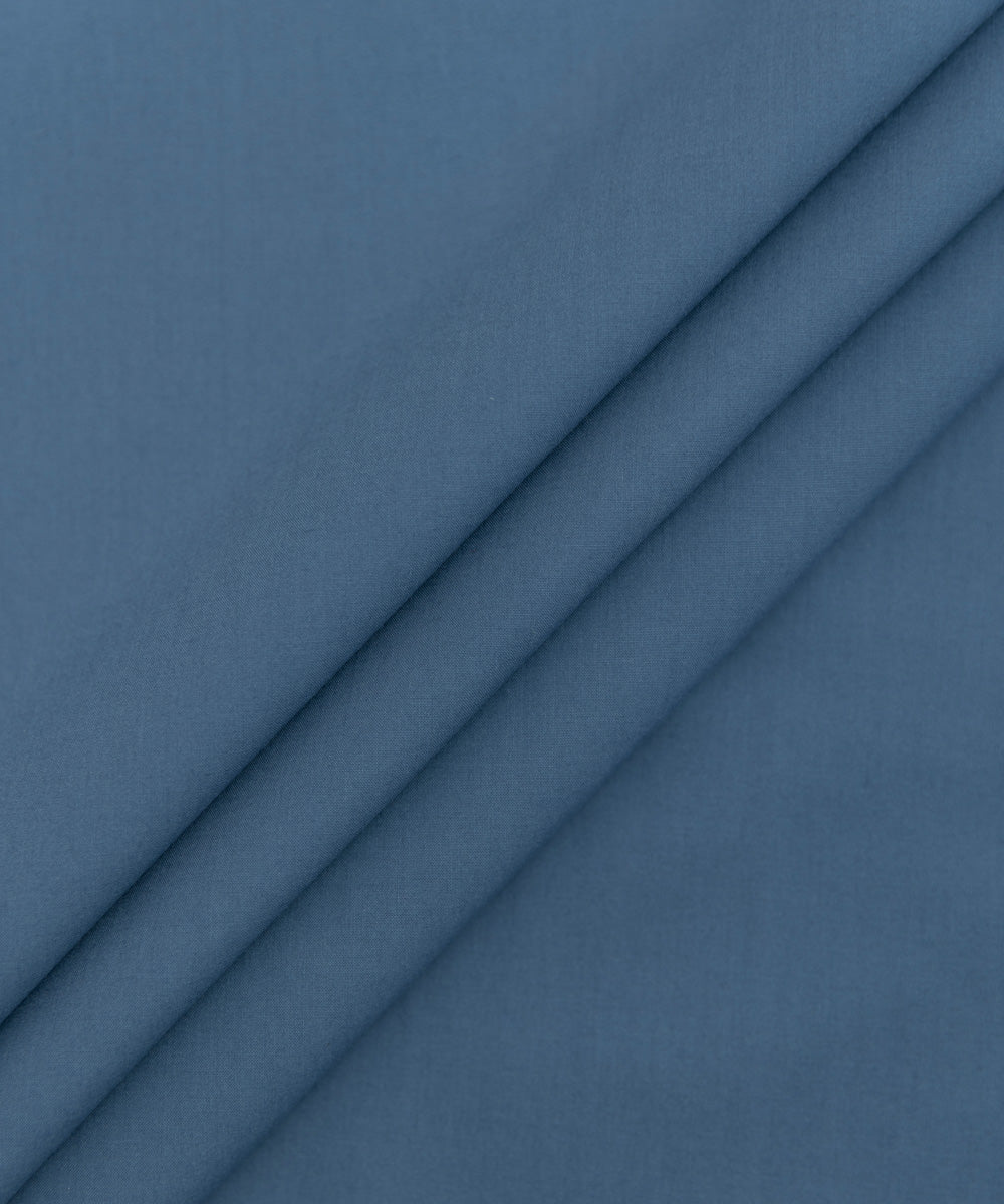 Men's Unstitched Premium Wash & Wear Pale Blue Full Suit Fabric