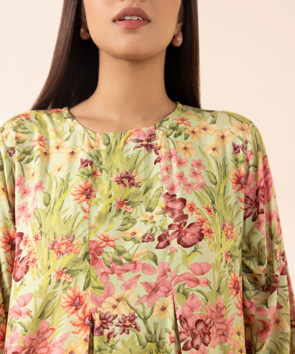 Women's Pret Arabic Lawn Multi Printed A-Line Shirt