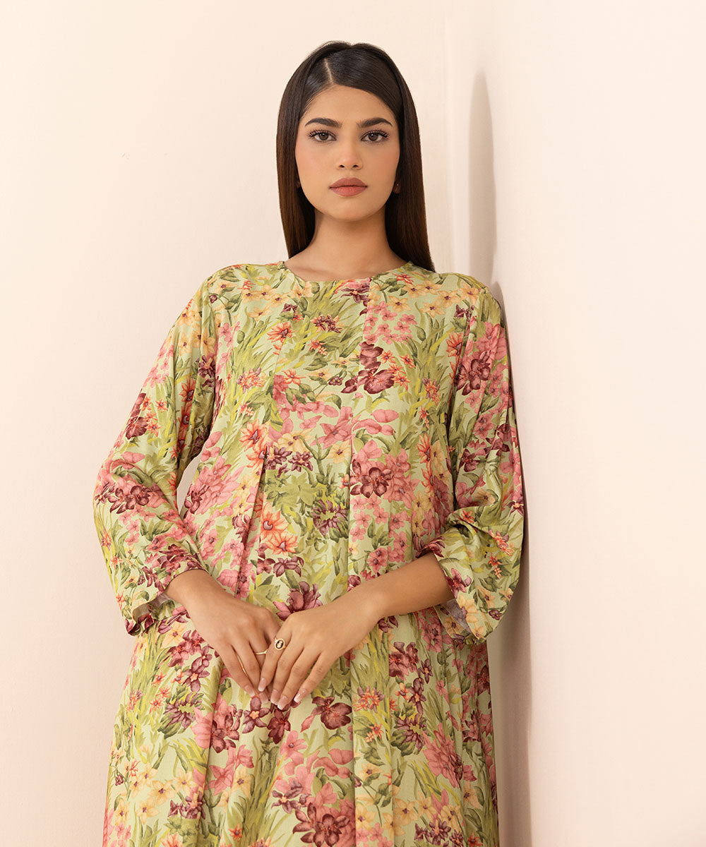 Women's Pret Arabic Lawn Multi Printed A-Line Shirt