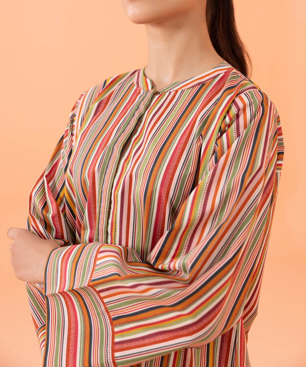Women's Intermix Pret Printed Cambric Multi Shirt