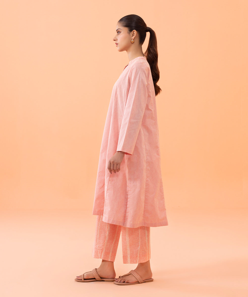 Women's Intermix Pret Printed Cambric Pink Shirt