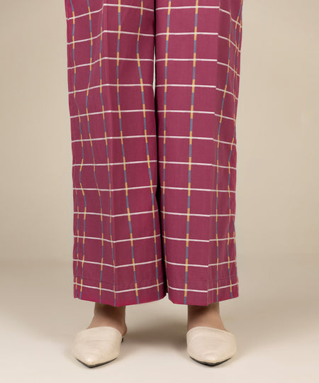 Women's Pret Yarn Dyed Pink Culottes