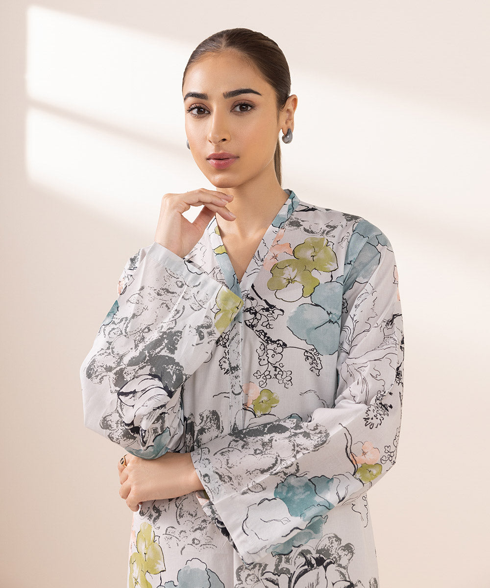 Women's Pret Lawn Printed Multi A-Line Shirt