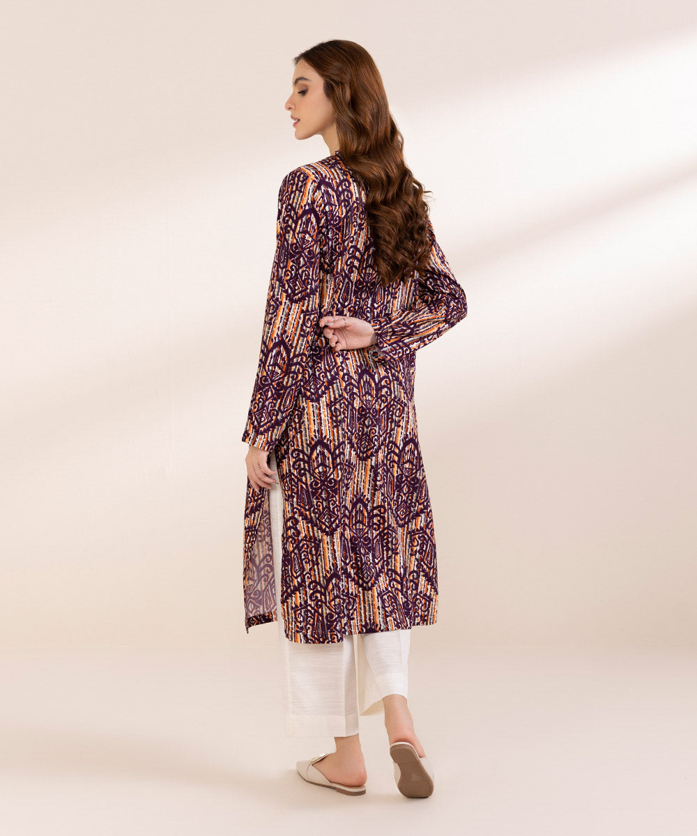 Women's Pret Linen Multi Printed Straight Shirt