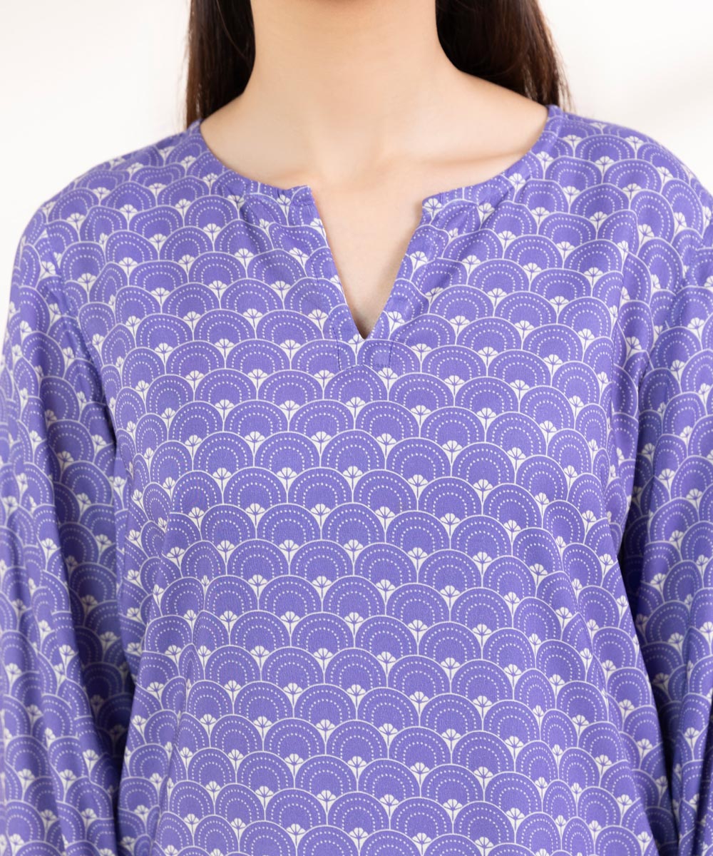 Women's Pret Linen Printed Iris A-Line Shirt