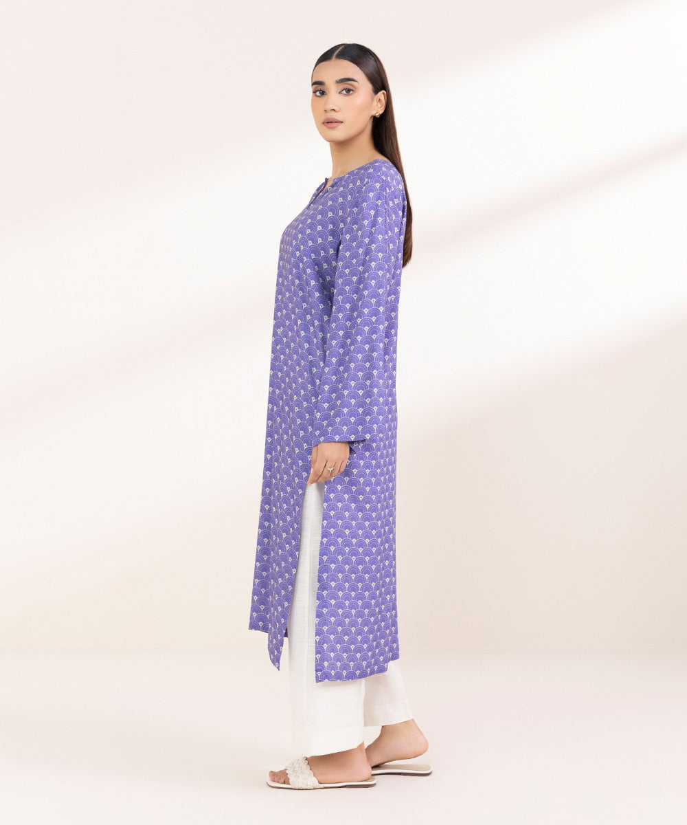 Women's Pret Linen Printed Iris A-Line Shirt