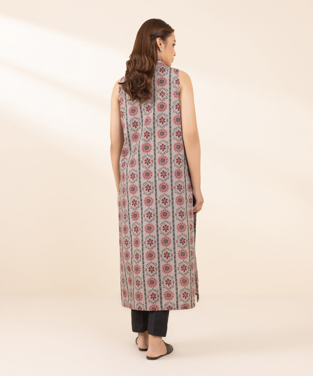 Women's Pret Khaddar Printed Multi A-Line Shirt