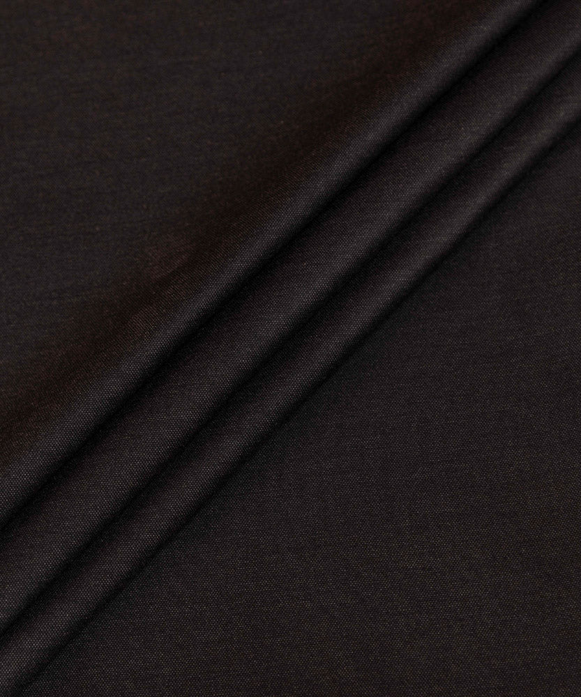 Men's Winter Unstitched Textured Black Wash & Wear Suit