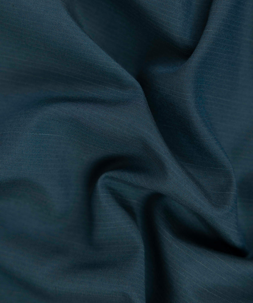 Men's Winter Unstitched Solid Green Textured Wash & Wear Suit