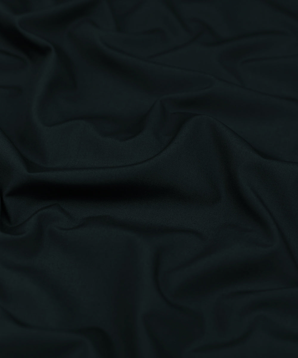 Men's Unstitched Wash & Wear Dark Green Full Suit Fabric