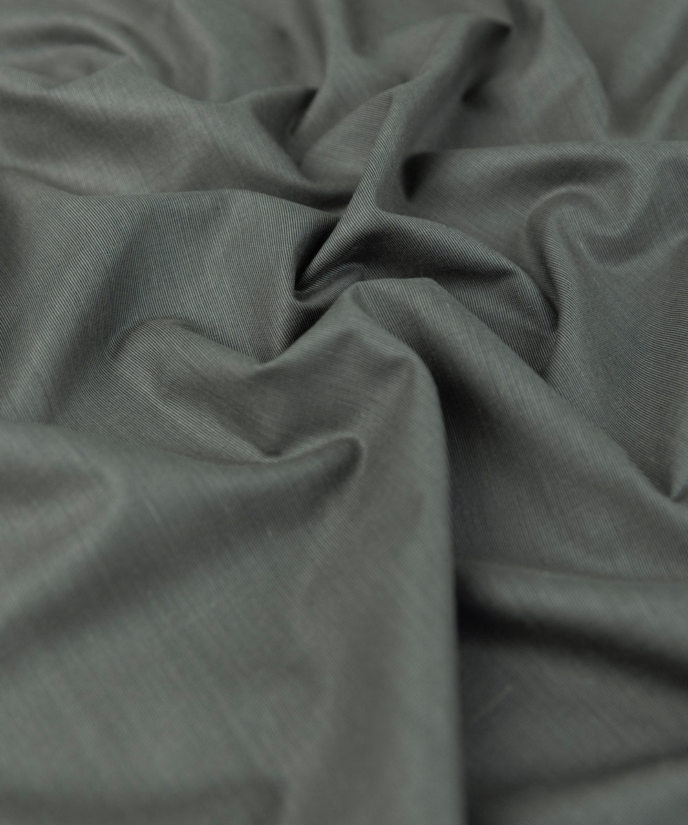 Mens Unstitched Grey Poly Viscose Blend full suit fabric