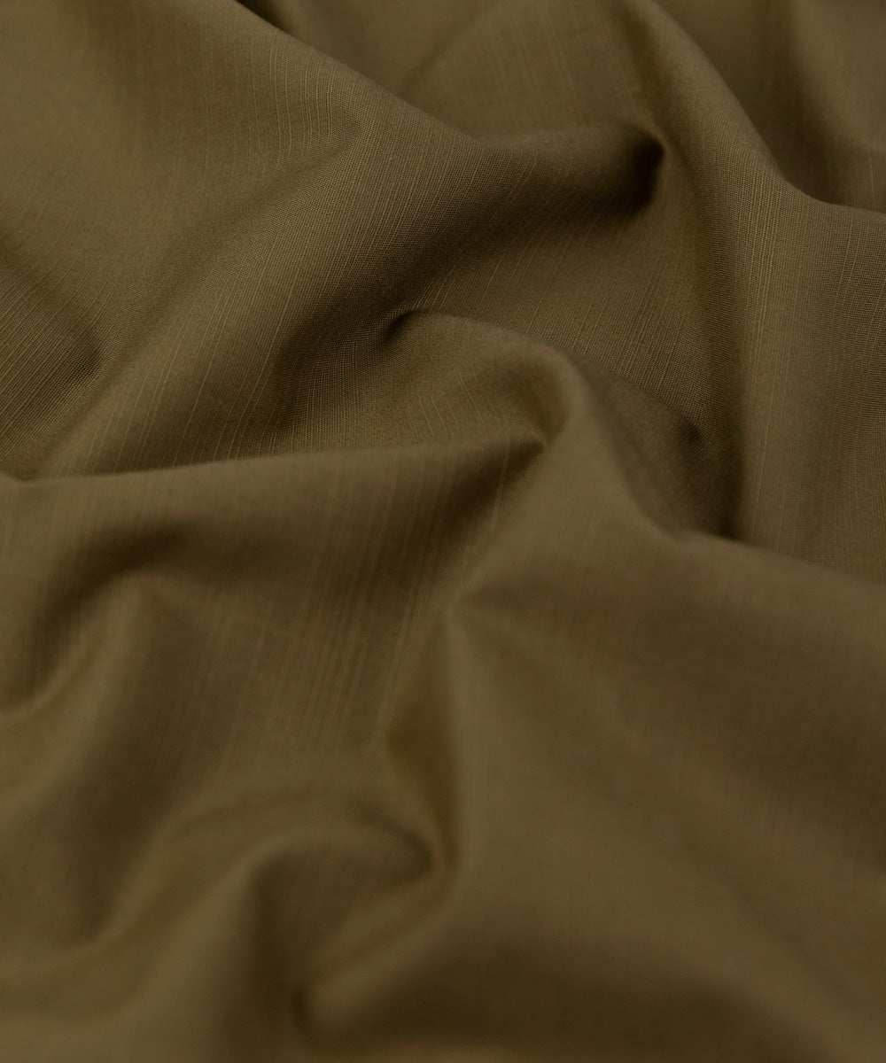 Mens Unstitched Brown Fine Cotton full suit fabric