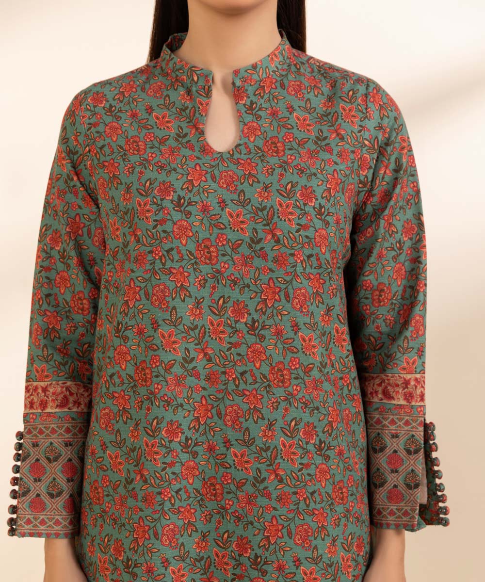 Women's Unstitched Light Khaddar Shirt and Dupatta