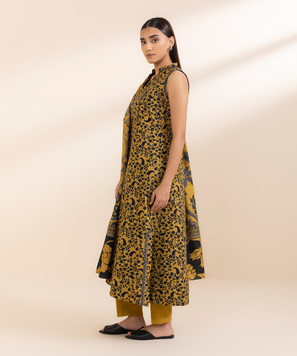 Women's Unstitched Light Khaddar Shirt and Dupatta