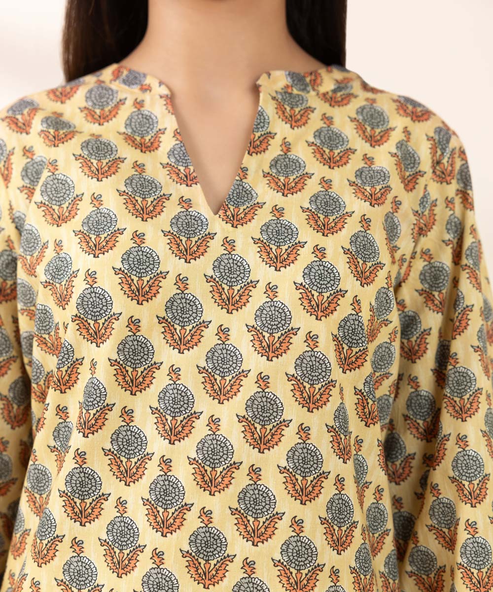 Women's Pret Cambric Printed Multi A-Line Shirt