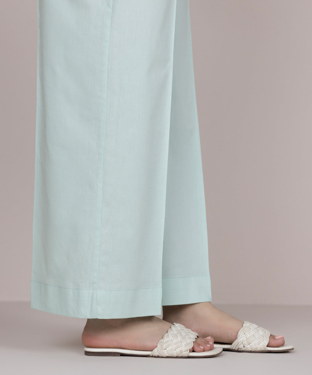 Women's Pret Cotton Green Dyed Culottes