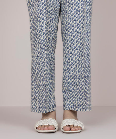 Women's Pret Cotton Multi Printed Straight Pants