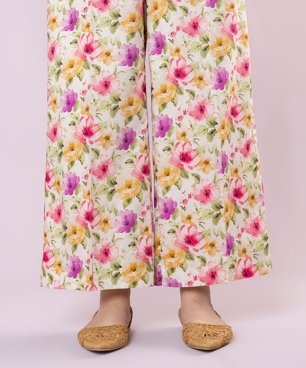 Women's Pret Cotton Viscose Printed Multi Culottes