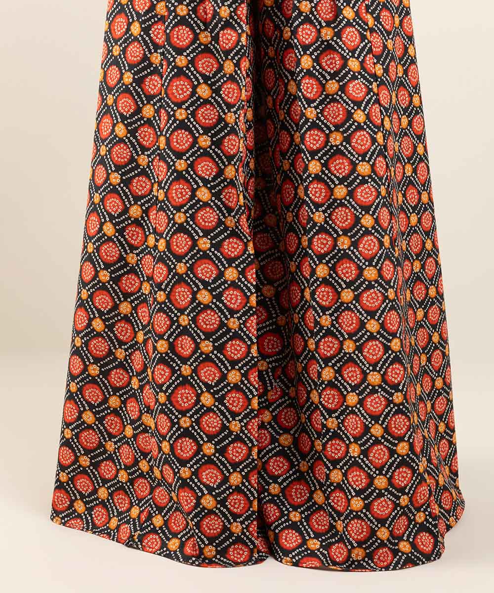 Women's Pret Cambric Multi Solid Embroidered Sharara