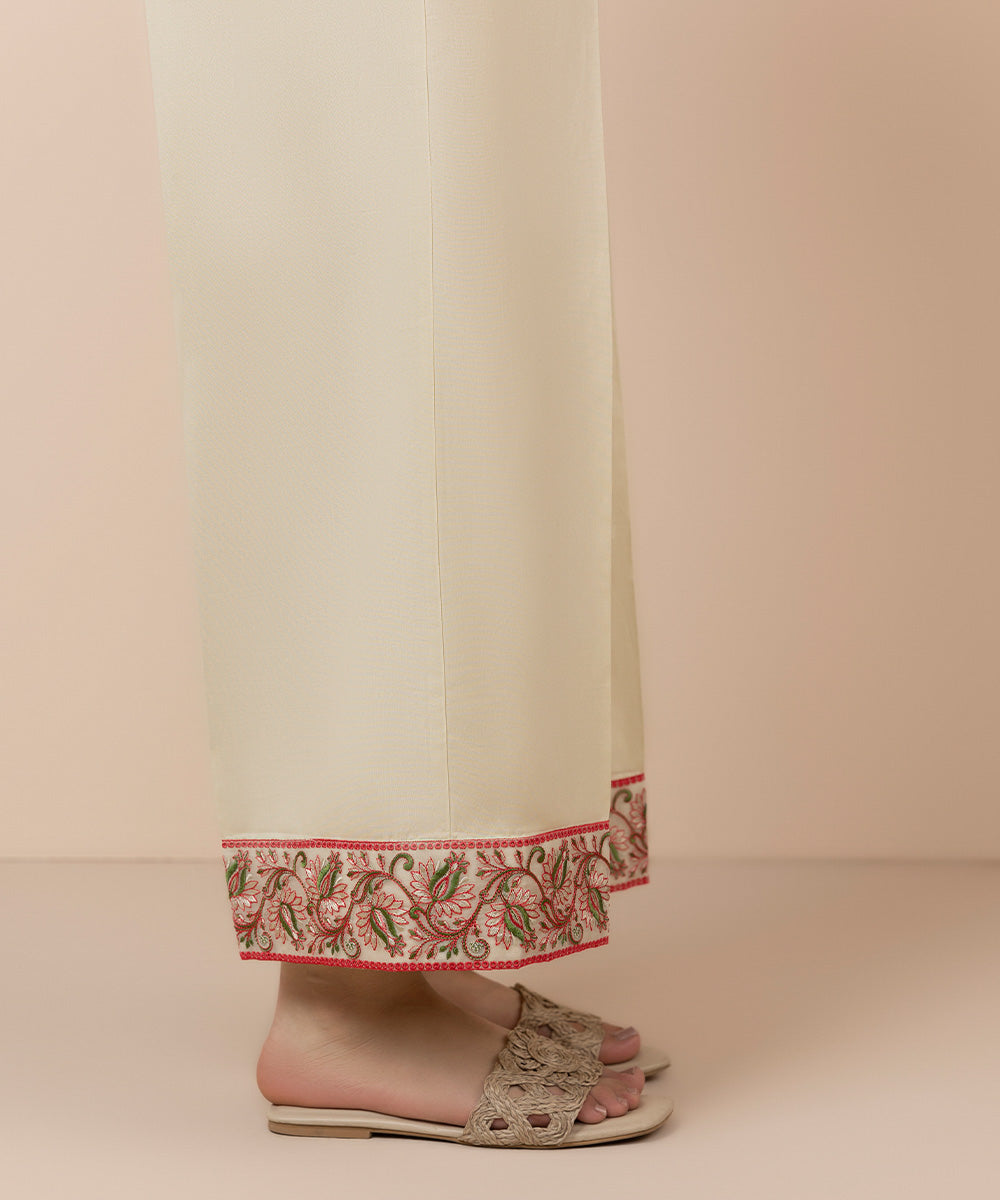 Women's Pret Cambric Dyed Cream Culottes