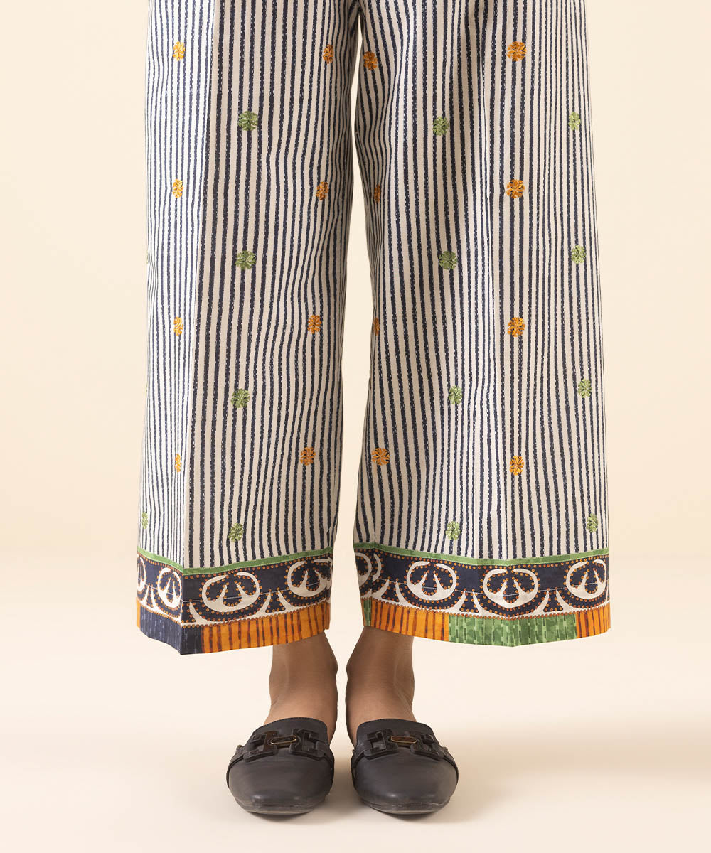 Embroidered Cambric Culottes